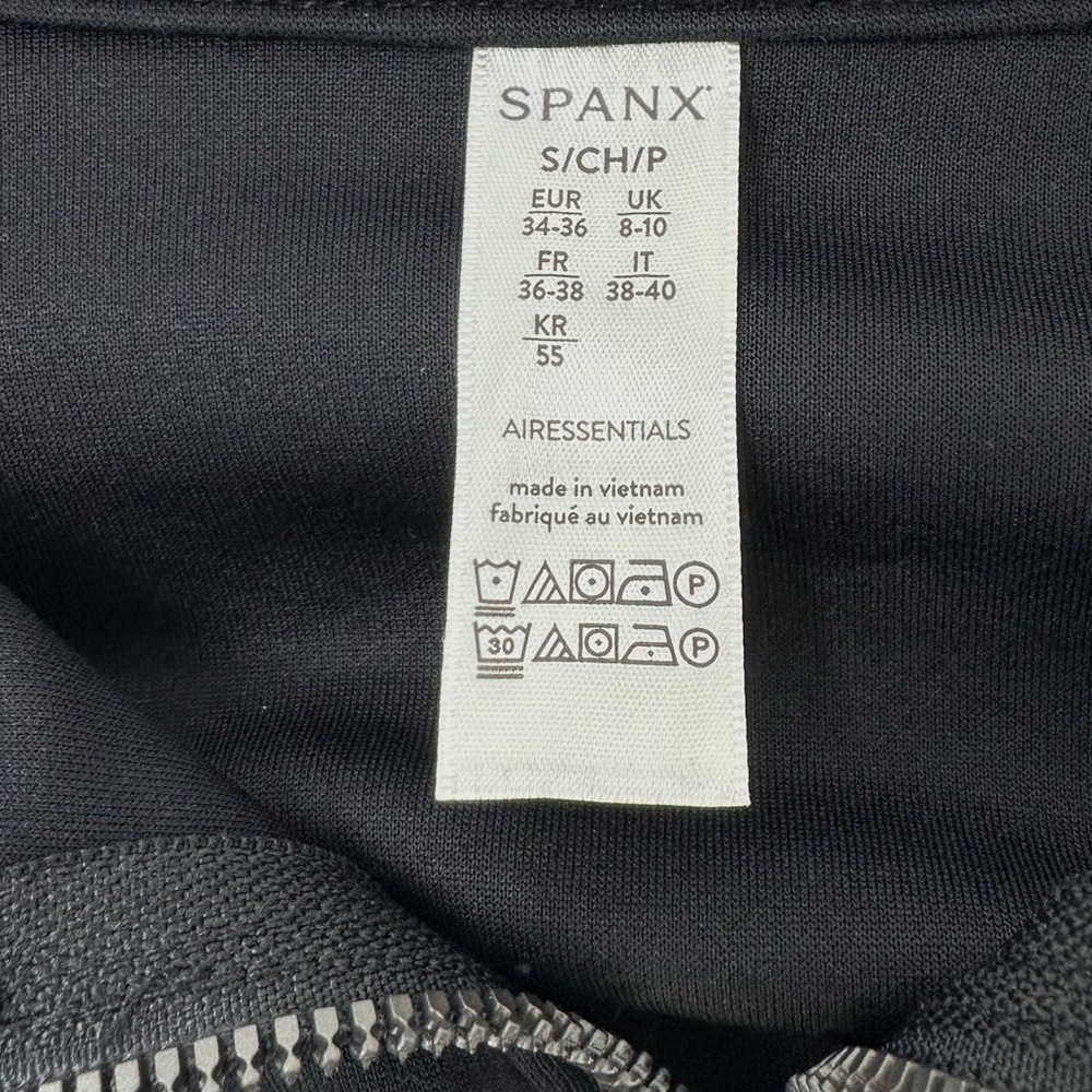 Spanx AirEssentials Wide Leg Jumpsuit Size Small Long Sleeve Black - Picture 7 of 11